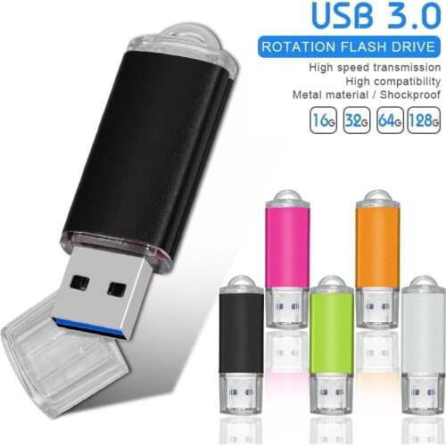 USB 3.0 Flash Drive Disk 128GB 64GB 32GB 16GB Pen Drive Tiny Pendrive Memory Stick Storage Device Flashdrive Dropship