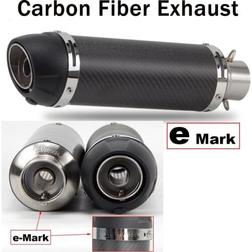 Modified for PCX Nmax Z1000 Z900 FZ6N R6 Motorcycle Exhaust Pipe Muffler Left Right Side Escape Moto with E-Mark DB Killer