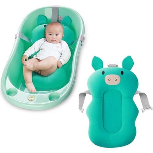 Newborn Baby Toddler Infant Soft Seat Pad Tub Bath Floating Air Cushion Pillow Mat Bathing Cushion Shower Bed food grade foam
