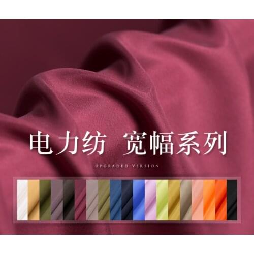 Solid color 140mm width Silk power spinning 100% pure mulberry silk fabric clothing A131