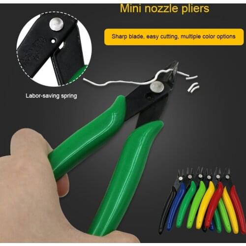 Flush Pliers Nipper Hand Tools Electrical Wire Cable Cutters Cutting Side Snips Mini Diagonal Pliers Carbon Steel Nipper