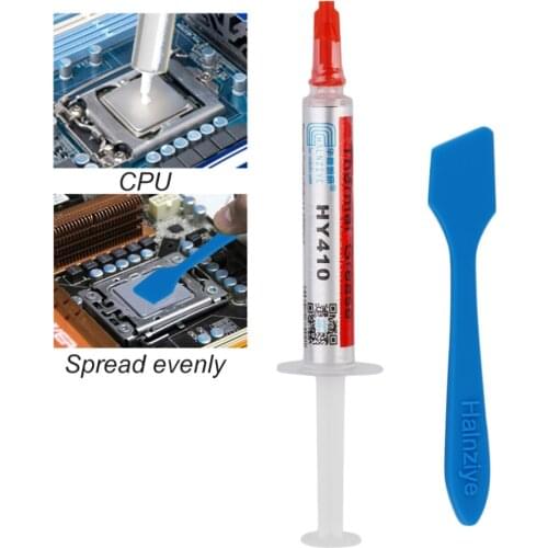 HY410 2G Extreme High Performance Thermal Grease Paste CPU HeatSink Processor GPU Cooling Paste Computer Cooling Fan Device