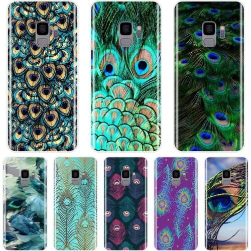 TPU Back Cover For Samsung Galaxy S5 S6 S7 Edge S8 S9 Plus Peacock Soft Silicone Phone Case For Samsung Galaxy Note 4 5 8 9 Case