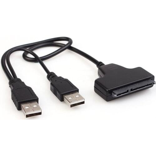 USB 2.0 to USB 3.0 SATA 15 + 7 pin connector Gadgets USB Hard Disk 2.5 Adapter Converter Cable Laptop Accessories Sata Connector