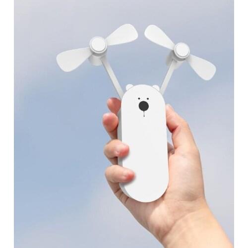 Cooling Fan Portable USB Chargeable ABS 3 Modes Mini Fan for Outdoor Mini Cooler Fan Room Air Conditioner For Outdoor
