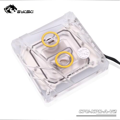 Bykski CPU Water Cooling Radiator Block use for INTEL LGA1150 1151 1155 1156 2011 X99 Transparent with RGB Liquid Cooling System