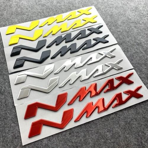 3D Soft Letter Logo Motorcycle Badge Stickers Raised Fuel Tank Sticker for Yamaha NMAX N MAX N-MAX 155 250 400 Accessories