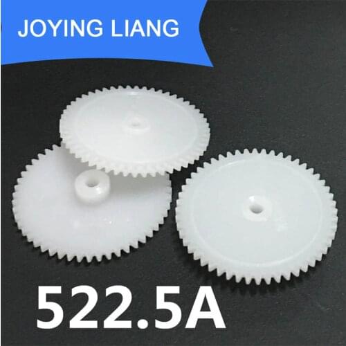 522.5A 0.5M 27mm Spur Gears Modulus 0.5 52 Tooth 2.5mm Hole Plastic Gear Toy Accessories 10pcs/lot
