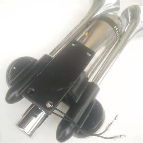 Large truck air horn 12v/24vsuper loud tweeter single barrel air pump air horn modified dual rocket air horn Quality accessories