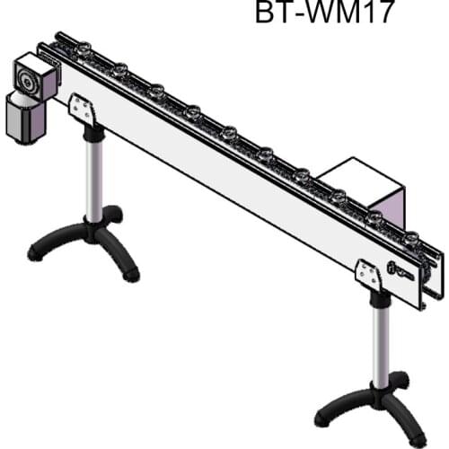 Stainless steel chain conveyor with holders