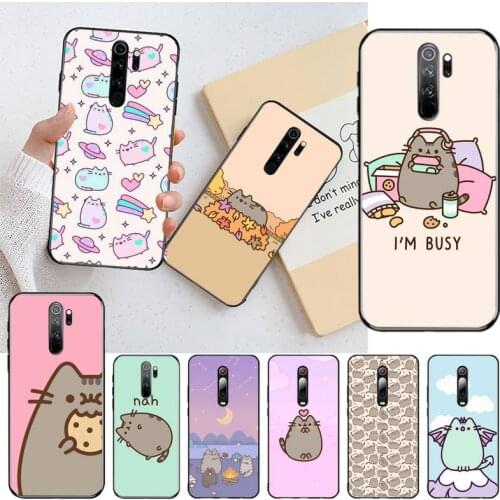 Cute Pusheen cat Phone Case for Redmi 9A 8A 7 6 6A Note 9 8 8T Pro Max Redmi 9 K20 K30 Pro
