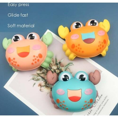 Baby Toy Car Cute Cartoon Pressing Little Crab Toy Puzzle Fun Education Cartoon Animal Boy Girl Toy Kid Toy Gift