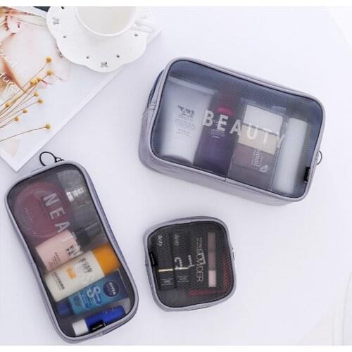 Travel Cosmetic Bag Women Zipper Make Up Transparent Makeup Case Organizer Storage Pouch Toiletry Beauty Wash Kit Bags