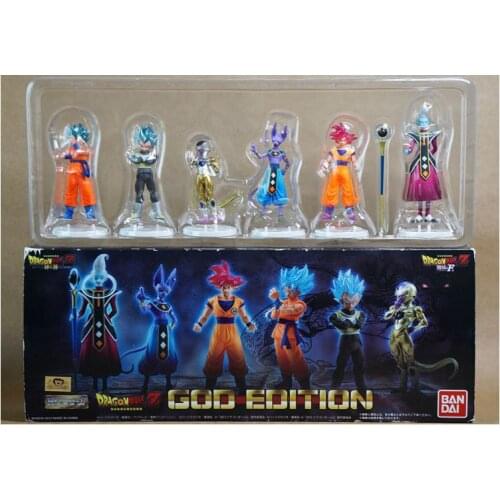 Dragon Ball Soul Limited God and God EDITION Gacha Toys Japanese Version The Seventh Universe Action Figure Box-packeda Set Six