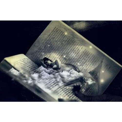 GLymg Diy Diamond Craft Embroidery 5d Diamond Embroidery Beautiful Girl In Book Fairytale Dreams Diamond Art Wall Decor