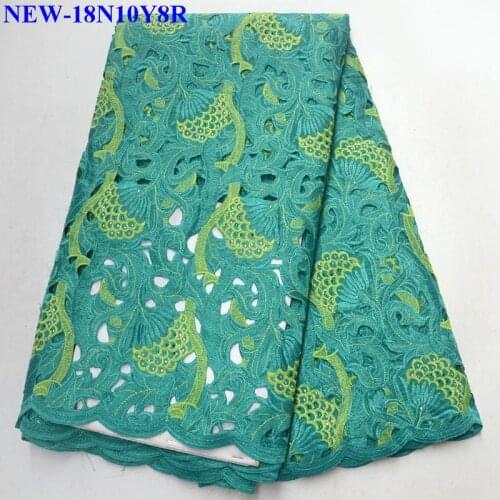 Hot Selling African Dry Lace Fabrics 5 yards For Men High Quality 100% Cotton Dry Lace Fabric Swiss Voile Lace Fabric GHU004