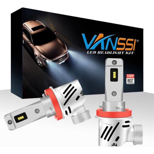 H11/H8/H9 LED Headlight Bulbs, 6000lm Bright White Wireless Car LED Low Beam Headlights, H11 H8 H9 LED Headlight Conversion Kit