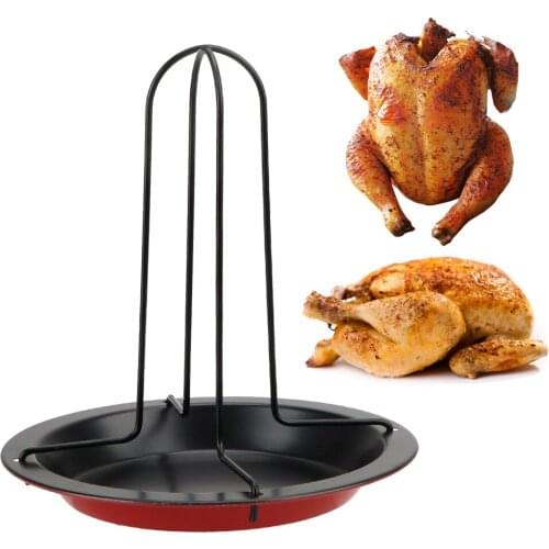 HILIFE Roasting Grill Stand Grilling Tools Kitchen Outdoor BBQ Tools Non-stick Stainless Steel Chicken Roaster Rack