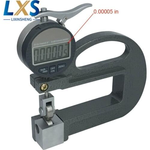 0.001mm Digital Display Continuous Thickness Meter For Rubber/Fabric/Paper Sheet/Metal/Glass