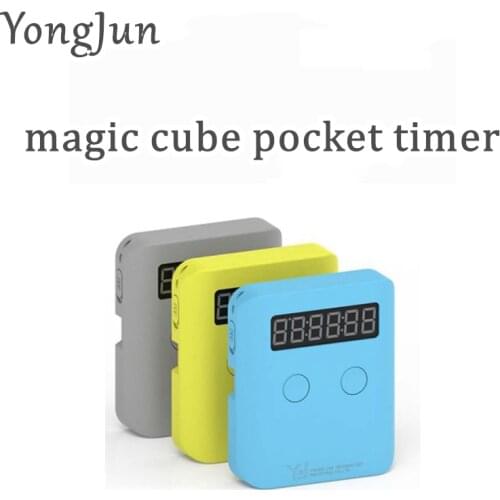 Yongjun pocket timer magic cube pocket portable Innovative infrared sensor timer speed cube flying cups toys puzzle timer