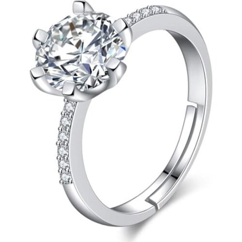 Rhinestone Rings For Women Fashion Fingers Jewelry Accessories Opening Adjustable Rings