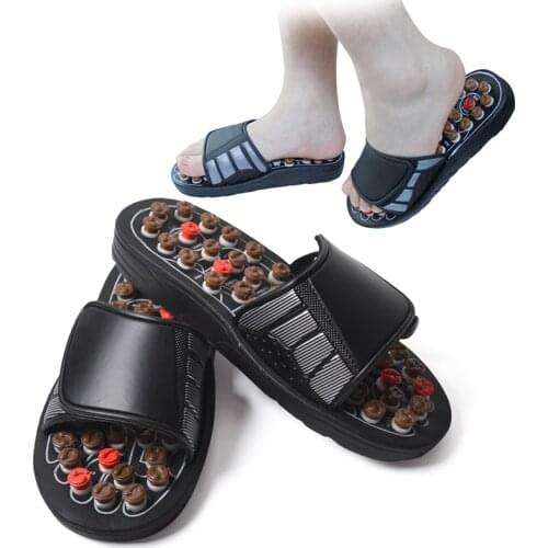 Magnetic Therapy Foot Massage Slippers Chinese Acupressure Medical Sandals Rotating Spring Particles Massager Feet Care Tools