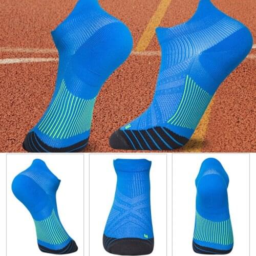 Men Breathable Socks Fast Dry Ankle Fashion Colorful Invisible Compression Socks 1 Pair Cotton Striped Soft Short Stockings