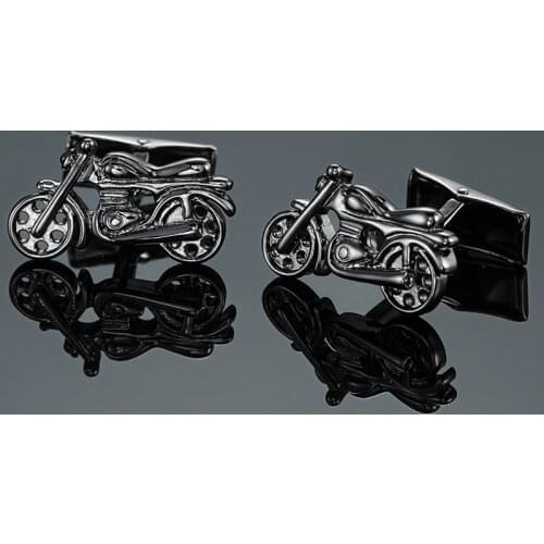 DY New high quality brass rhodium plating gun black motorcycle Cufflinks Mens French shirt Cufflinks free shipping