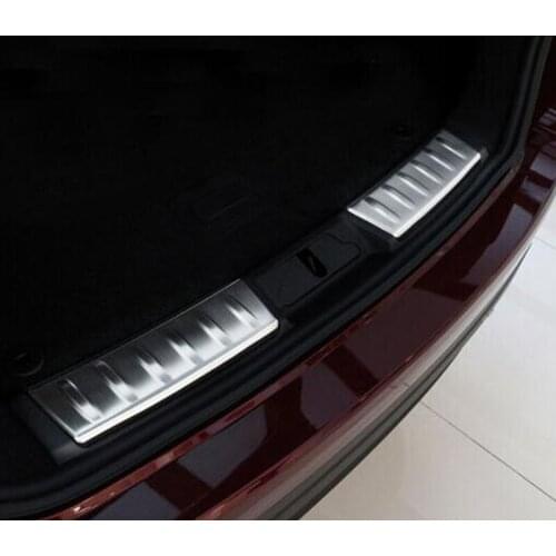 Stainless Steel For Jaguar F-PACE 2016 2017 2018 Car Accessories Car Rear Inner Guard Panel Cover Trim Sticker Car Styling 2pcs