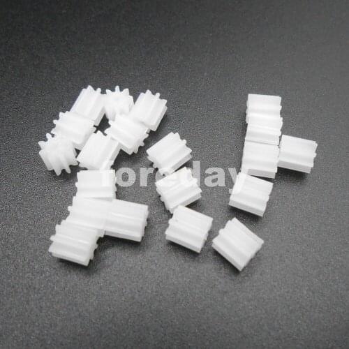 NEW 20PCS Gear Modulus 0.5 Aperture 2mm DIY Model Accessories teeth T=8 Plastic Spur Gear*FD265X2
