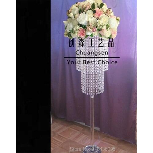 Christmas centerpiece for table,tall acrylic crystal wedding road lead wedding centerpiece wedding decoration flower stand