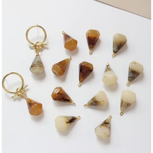 New style 30pcs/lot copper cap decoration resin water drop shape fashion beads diy jewelry earring/garment accessory