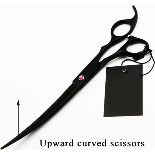 Brand 8 Inch Cutting Scissors Professional Shears hair Black Hairdressing Barber Pet Scissors Human Dogs Cats High Quality