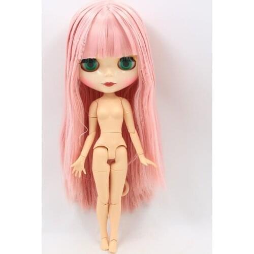 Nude Blyth Doll joint body with bang fashion doll factory doll 20170927pink