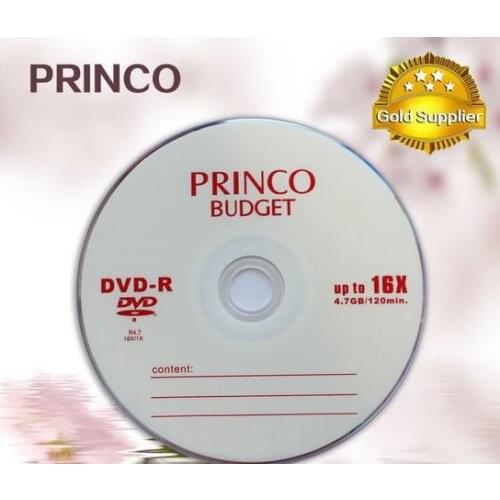 Wholesale 50 discs 4.7 GB Princo Budget Blank Printed DVD-R Disc
