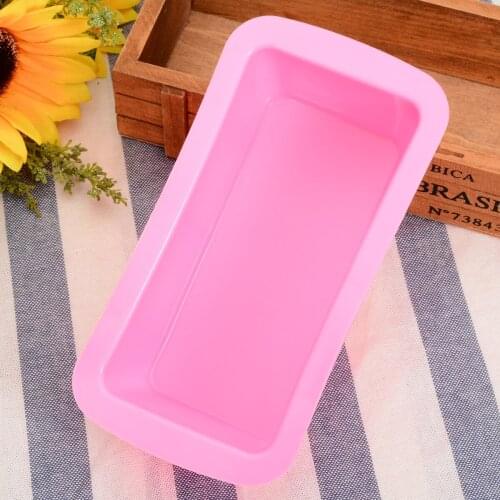 Rectangular Silicone Loaf Bread Cake Mold DIY Soap Casting Mold Non Stick Flexible For Kitchen Toast Bread Baking 16.5*8.5*5cm