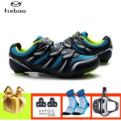 TIEBAO men cycling shoes sapatilha ciclismo professional bicycle sneakers self-locking breathable outdoor sport road bike shoes