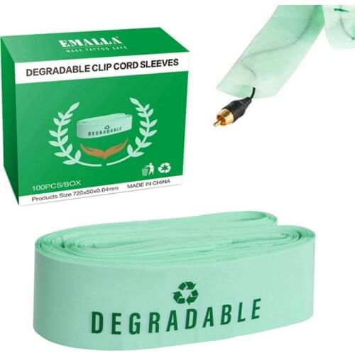 Tattoo Clip Cord Covers Biodegradable Tattoo Clip Cord Sleeves ECO Friendly Tattoo Machine Bag Covers Tattoo Cord Sleeves