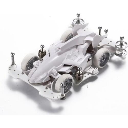 1Set White warrior 1/32 Scale Modify Tamiya Mini 4WD Car Model 18641 Shooting PROUD STAR With MA Chassis