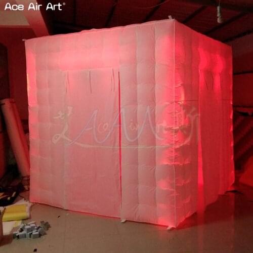 2.4m wholesale LED cabinet pop up photo booth backdrop,professional social booth enclosure with 8 pcs spotlights For Brazil