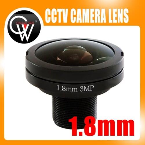 3MP Fixed 1.8mm lens HD CCTV Fisheye Camera Lens M12 For CCTV IP Camera Free Shipping