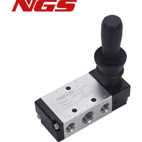 4H210-06 4H210-08 4H310-08 4H310-10 4H410-15 Hand Pull Lever Operated Pneumatic Air Valve Electric Solenoid Valves