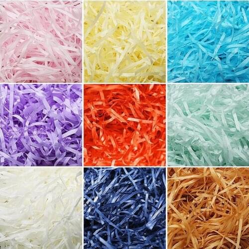50g Gift Box Raffia Filler Shredded Paper Silk Gift Box Wrapping Confetti Gift Box Decoration Materials Accessories Inside