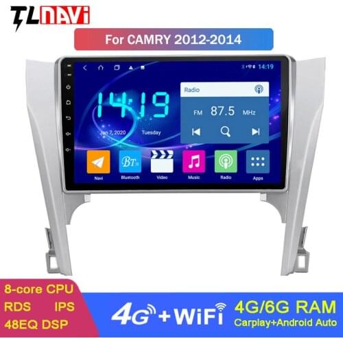 4G+64G For Toyota Camry 8 50 55 2011-2014 years android 9 Car GPS Radio Multimedia Video Player Navigation