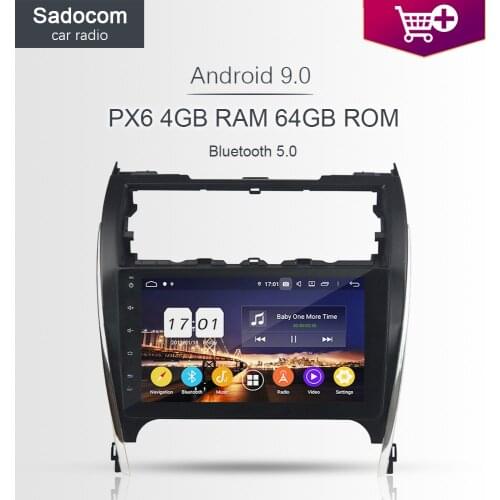 PX6 DSP 9" 2 din Android 10.0 Car DVD Player 4GB+64GB car radio autoradio GPS For Toyota CAMRY 2012-2017 USA middle east