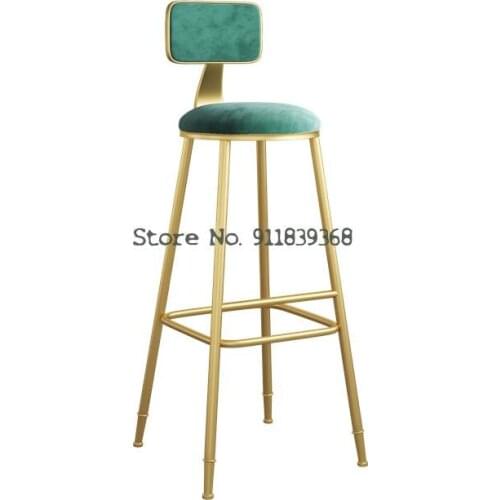 Bar Desk Chair High Stool Modern Luxury Simple Family Front Desk High Bar Chair Bar Stool With Back Chair Stool