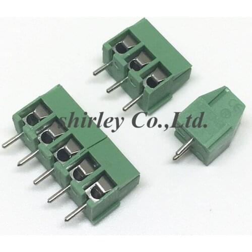 Free Shipping 100PCS KF350 2P + KF350 3P KF350 2Pin 3Pin 3.5mm Foot distance copper feet PCB Screw Terminal Block Connector ROHS