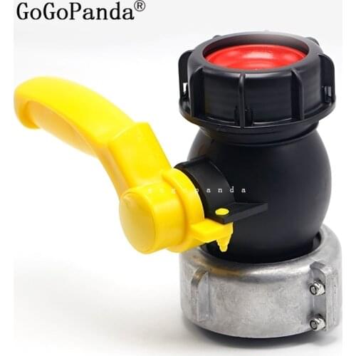 Free Shipping IBC Water Tank Outlet Square Thread 75mm Screwable Ball Valve Square / Coarse Thread