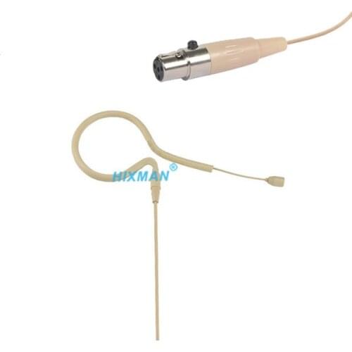 HIXMAN Beige EM2-ST Children Earset Single Ear Omni Headset Microphone For Sabine SW-70 DS80-T Wireless Beltpack Transmitter