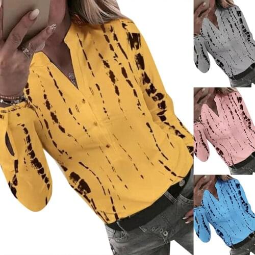 Blouses Beach Loose Blouse Retro Flower Shirt Women Casual Stand Collar Long Sleeve Vertical Stripes Print Buttons Slim Shirt